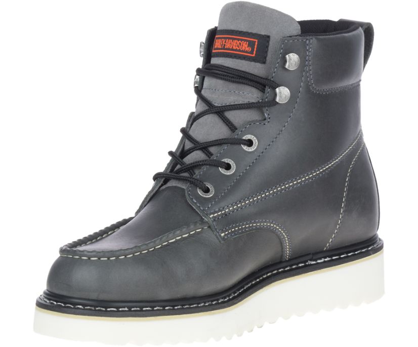 Grey harley davidson discount boots