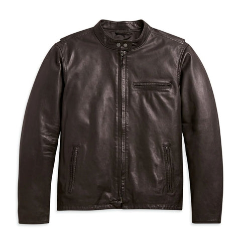 Harley-Davidson Men's Cafe Racer Leather Jacket
