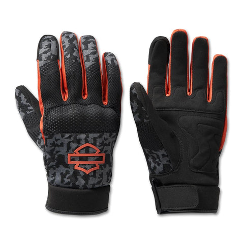 Harley-Davidson Men's Dyna Knit Mesh Gloves - Camo Asphalt