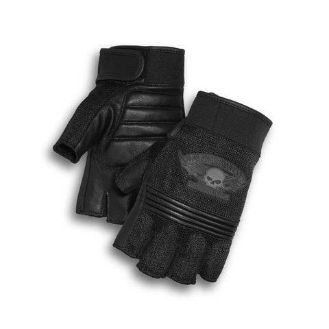 Harley-Davidson Men’s Winged Skull Fingerless Gloves