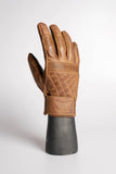 Merla Moto Cafe Quilted Leather Motorcycle Gloves