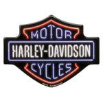 Harley-Davidson Bar & Shield Neon-Look Tin Magnet