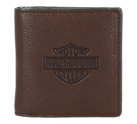 Harley-Davidson Classic Leather Zip Billfold - Olive