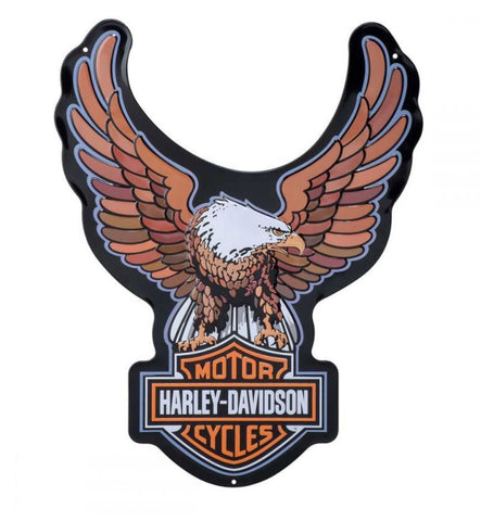 Harley Davidson Bar & Shield Eagle Tin Sign