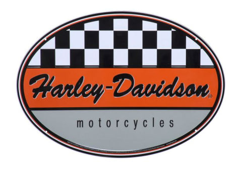 Harley-Davidson Racing Oval Tin Sign - HDL-15534