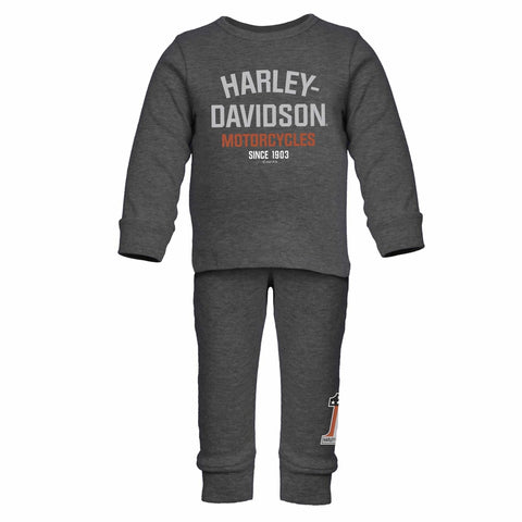 Harley-Davidson Boys Rib Knit Pant Set, 2054121 
