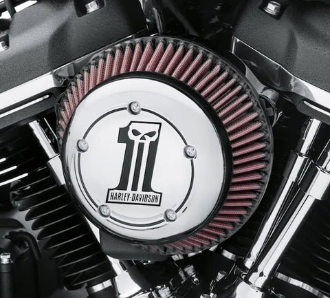 Harley-Davidson Number One Skull Air Cleaner Trim - 27956-10