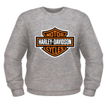 Harley-Davidson X NCVT Men's Bar & Shield Fleece Jumper, Grey, 30293968 (front)