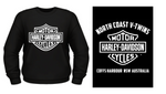 Harley-Davidson X NCVT Men's White B&S Crew Fleece (BACK PRINT)