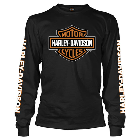 NCVT x Harley-Davidson Men's Large B&S Long Sleeve T-Shirt - Black