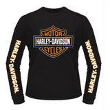 NCVT x Harley-Davidson Men's Large B&S Long Sleeve T-Shirt - Black