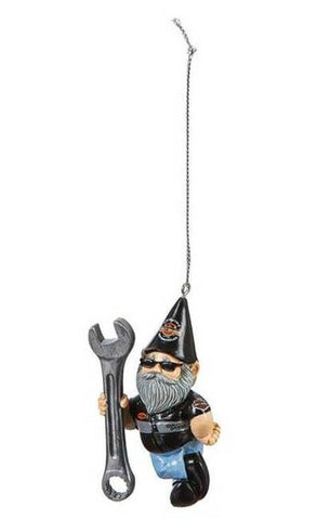 Harley-Davidson Sculpted Mechanic Gnome Hanging Ornament, Black Man or Lady 3OT4902G