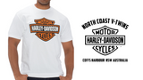 NCVT x Harley-Davidson Men's Bar & Shield T-Shirt - White