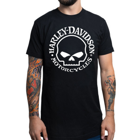 North Coast V-Twins x Harley-Davidson Men's Willie G Outline T-Shirt, 40290917 (front)