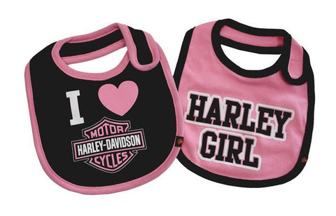 Harley-Davidson Baby Girls B&S Bib Set