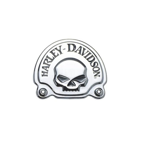 Harley-Davidson Chrome Skull Medallion - 91718-02