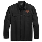 Men's Harley-Davidson Bar & Shield Shirt, Black Beauty, 96131-23VM (Front)