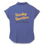 Harley-Davidson Women's Final Lap Chainstitch Shirt, 96663-22VW. Back.