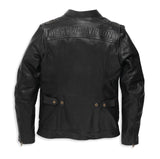 Harley-Davidson Electra Mandarin Collar Studded Leather Jacket