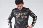 Harley-Davidson Men's Sleeve Stripe Leather Jacket