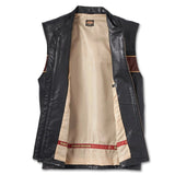 Harley-Davidson Men's 120th Anniversary Leather Vest, 97036-23VM (open detail)
