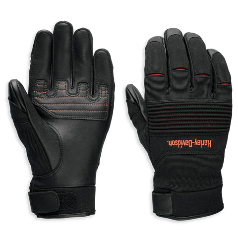 Harley-Davidson Men's Ovation Mixed Media Gloves, 97136-23VM