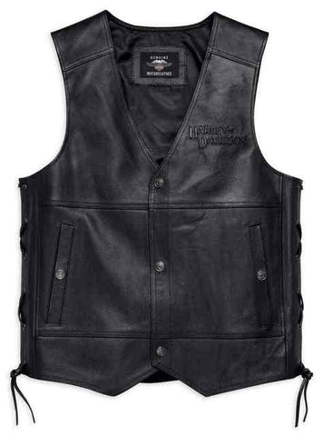 Harley-Davidson Men's Tradition II Midweight Leather Vest