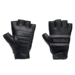 Harley-Davidson Men's Centreline Reflective Fingerless Leather Gloves 98250-13VM