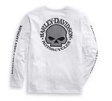 Harley-Davidson® Men's Skull Long Sleeve Tee - White - 99092-14VM
