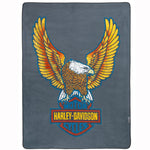 HDX-10022, Harley-Davidson Bar & Shield Eagle Folding Picnic Blanket