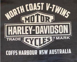NCVT x Harley-Davidson Men's Long Sleeve Bold B&S - Black/White Outline