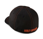 Harley-Davidson Contrast Stitch Logo Stretch Hat - Black