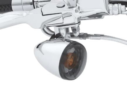 Harley-Davidson® Smoked Turn Signal Lens Kit - 69304-02.  Add a unique touch to your bike. These Turn Signal Lens Kits replace the amber lenses for a clean front and rear appearance.