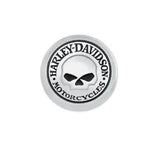 Harley-Davidson Willie G Skull Fuel Cap Medallion - Chrome - 99670-04