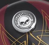 Harley-Davidson Willie G Skull Fuel Cap Medallion - Chrome - 99670-04