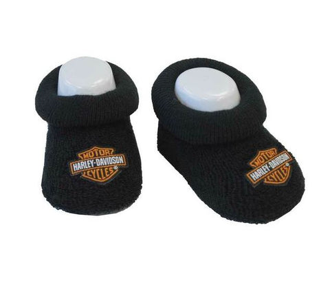 Harley-Davidson Baby Boys Boxed Stretch Terry Booties