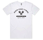 NCVT Men's Retro Short Sleeve Shop T-Shirt - White