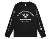 NCVT Men's Retro Long Sleeve Shop T-Shirt - Black
