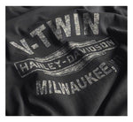 Harley-Davidson® Men's V-Twin Slim Fit Long Shirt T-Shirt - Ebony Gray 99019-20VM