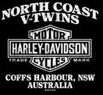 NCVT x Harley-Davidson Men's B&S Long Sleeve T-Shirt - Black/Orange Outline