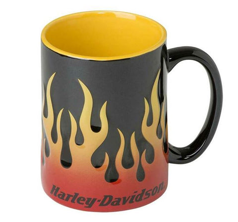 Harley-Davidson Sculpted Flames Coffee Mug, HDX-98604