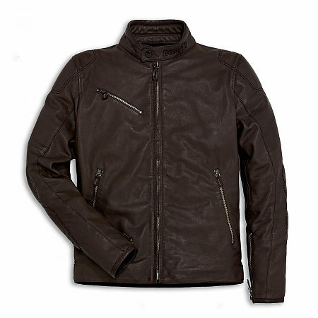 Ducati Men's Downtown Leather Jacket - Brown